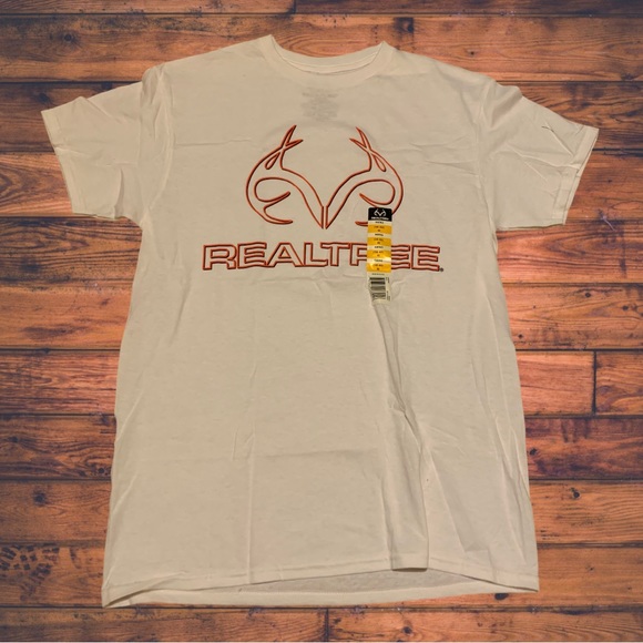 Realtree Camo Brand Hunting Logo Shirt Real Tree Mossy Oak American Flag - Picture 1 of 5